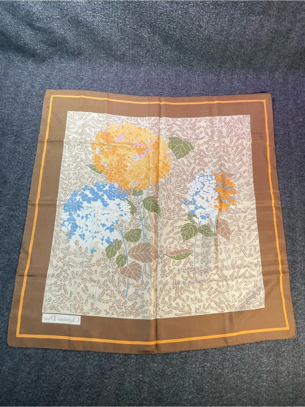 Authentic Foulard Christian Dior Silk Scarf See Pictures For Condition/ Details